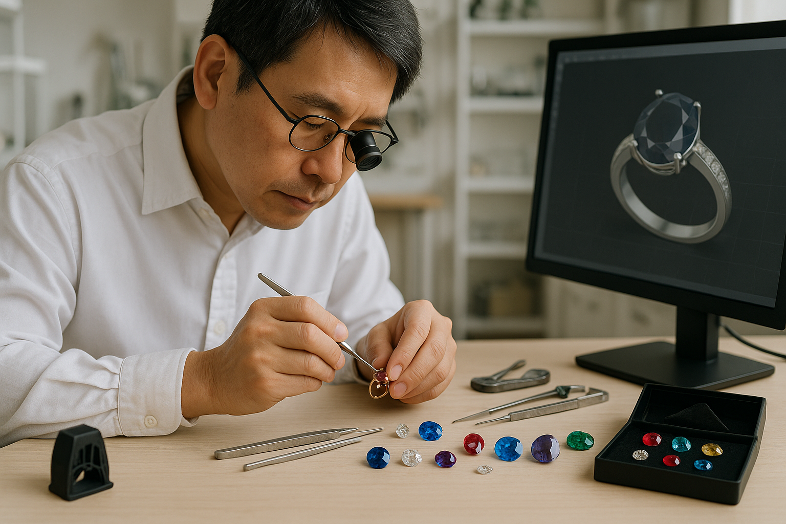 オーダーメイドジュエリー制作風景